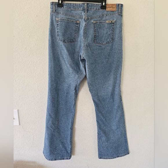 Levi's Jeans Womens Sz 16 Blue Boot Cut High Rise Denim Streetwear Exellent - Picture 8 of 11